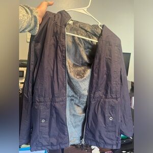 Fleece Lined Rain Jacket EUC